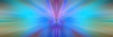 A colorful abstract image with vibrant blue and purple light effects