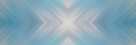 Symmetrical abstract blue and white background with blurred motion effect creating a dynamic and...