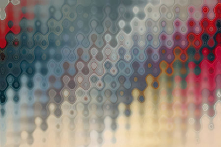 Beautiful blurred colorful circles create visually appealing abstract patterns and designs in...