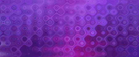 Intricate hexagons in varying shades of purple and pink create a visually stunning abstract...