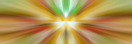 Vibrant colorful abstract background with radial motion and bright light effect creating dynamic energy and visual interest.の写真素材