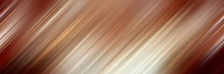 Diagonal lines in shades of brown and white flow together smoothly creating a blurred abstract background with a sense of motion and dynamic energy.の写真素材