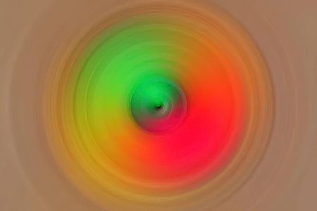 Colorful abstract spiral pattern with gradient effect and blurred motion creates a mesmerizing...