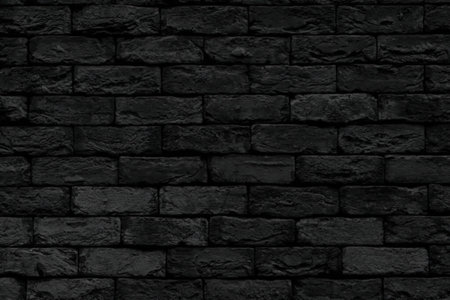 Dark brick wall texture background with a rough and grunge aesthetic, suitable for design and...