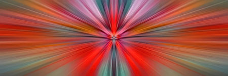 Colorful rays of light explode from a central point creating a dynamic and vibrant abstract visual...