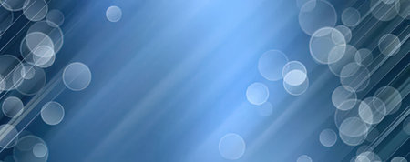 Blue abstract background featuring bokeh lights and diagonal lines creates a vibrant and modern...