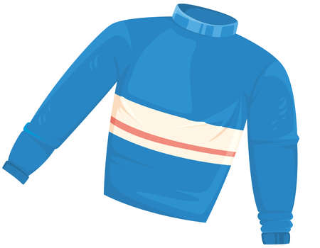 Blue warm sweater.