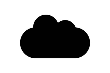 Simple minimal cloud icon illustration.のイラスト素材