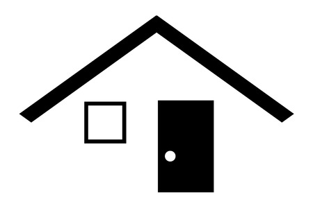 Simple home illustrationのイラスト素材