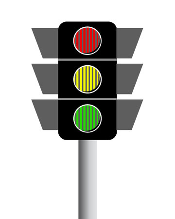 Semaphore traffic icon illustrationのイラスト素材
