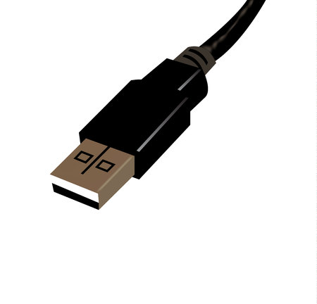 Technology usb cable head connectionのイラスト素材