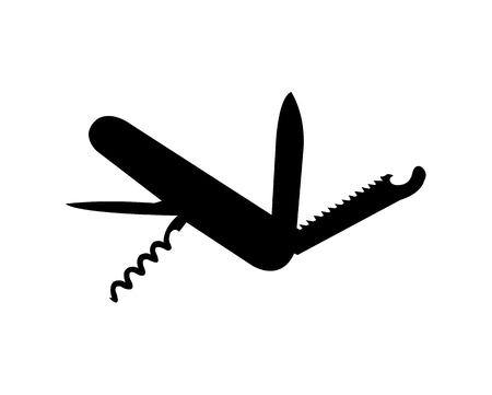 Swiss pocket army knifeのイラスト素材