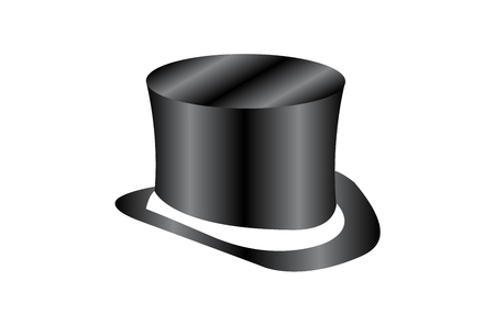 Luxurious top hat illustration on white background.のイラスト素材