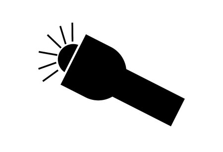 Simple flashlight iconのイラスト素材