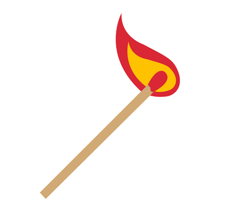 Matchstick on fireのイラスト素材