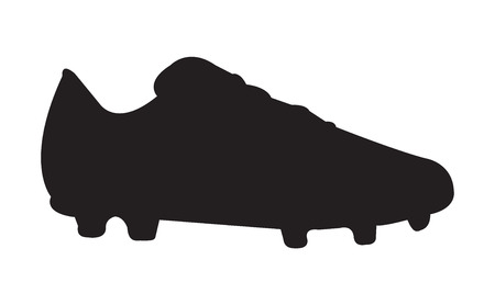 Soccer shoe silhouetteのイラスト素材