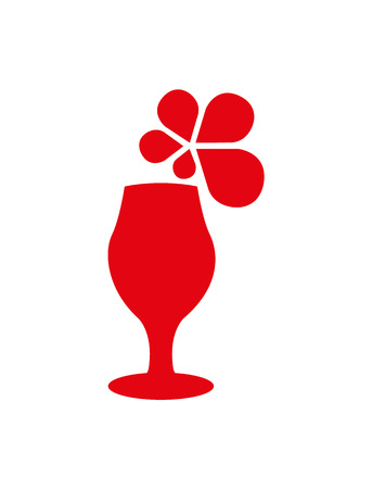 Red wine glass on white backgroundの写真素材