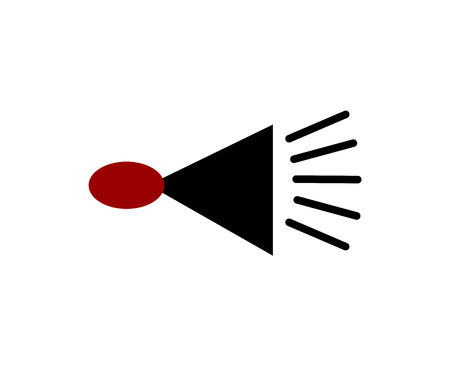 Horn on white backgroundの写真素材