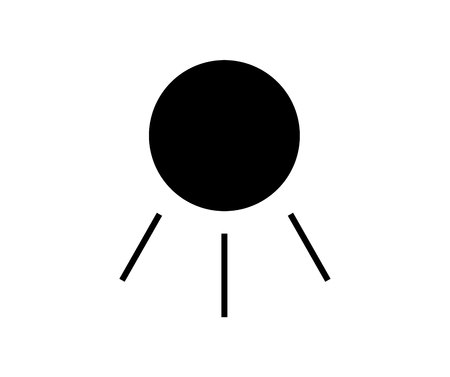 Black lights symbolのイラスト素材