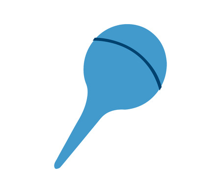 Blue enema on white backgroundのイラスト素材