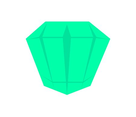 green diamond on whiteのイラスト素材
