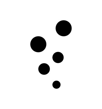 bubbles icon on whiteのイラスト素材