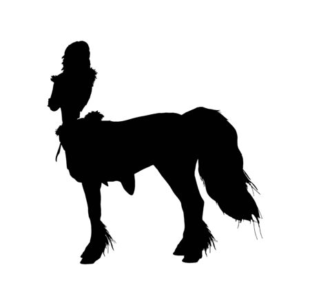 female centaur icon isolatedのイラスト素材
