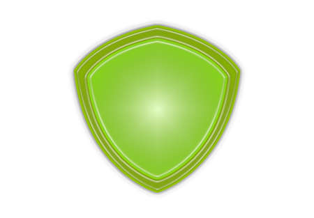 green eco shield icon isolatedのイラスト素材