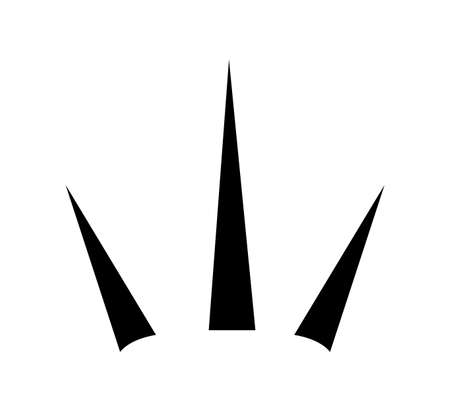 black simple minimalistic shine icon isolatedのイラスト素材