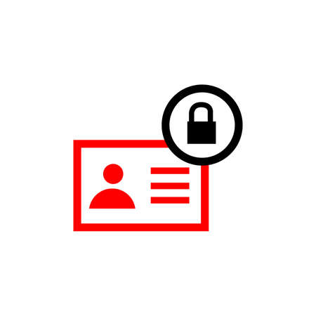 data protection icon on whiteのイラスト素材