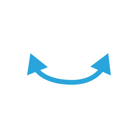 arrows icon on white backgroundのイラスト素材