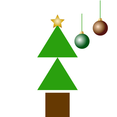 christmas tree design, vector illustration eps-10 graphic.のイラスト素材
