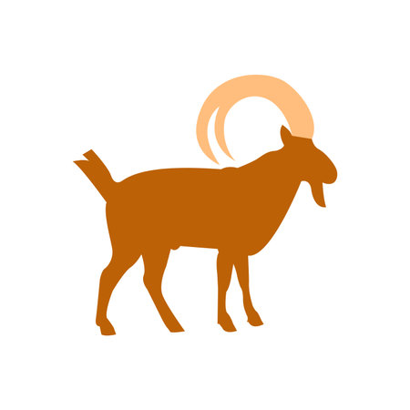 Goat icon isolated on white background for your web and mobile app designのイラスト素材