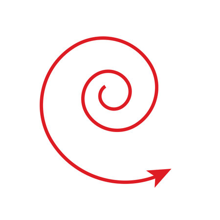 red devil tail on whiteのイラスト素材