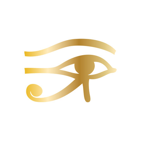 Eye icon. Vector illustration of a symbol of the zodiac.のイラスト素材