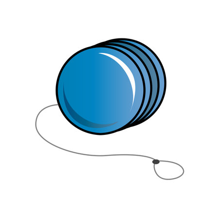 illustration of a yoyo toy isolated on white backgroundのイラスト素材