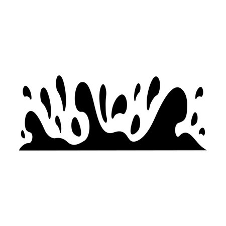 splash icon over white background, silhouette style concept, vector illustrationのイラスト素材
