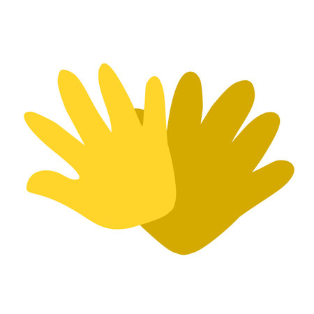 Rubber gloves icon vector isolated on white background for your web and mobile app designのイラスト素材