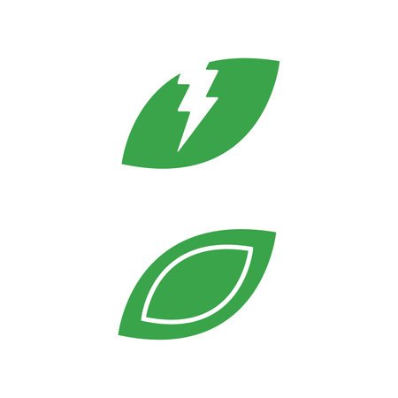 Green leaf ecology nature element vector icon.Ecology concept vector.のイラスト素材