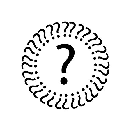Question mark sign icon. Help symbol. FAQ sign. Flat design style.のイラスト素材