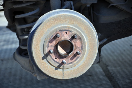 Brake drum of the carの写真素材