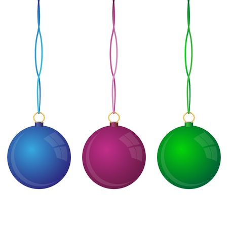 Christmas balls のイラスト素材