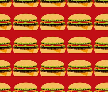 seamless textures, hamburger のイラスト素材