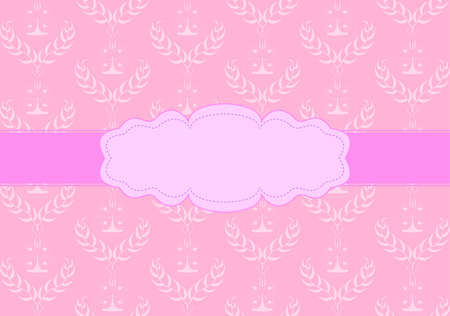 Vintage seamless wallpaper and banner for textのイラスト素材