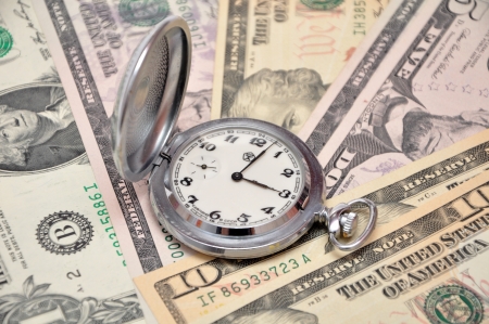 time is moneyの写真素材