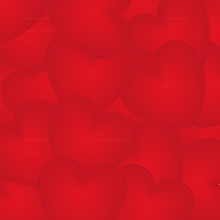 background of red heartsのイラスト素材