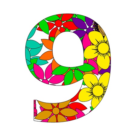 number nineのイラスト素材