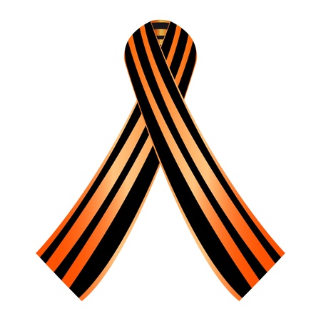 George Ribbon on a white backgroundのイラスト素材