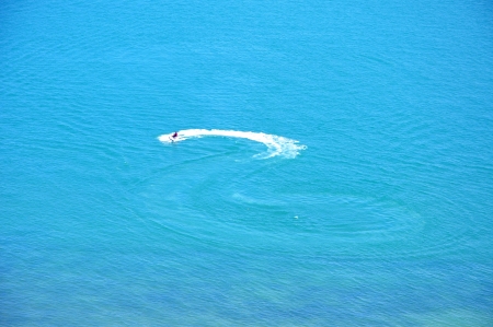 jetski trailの写真素材