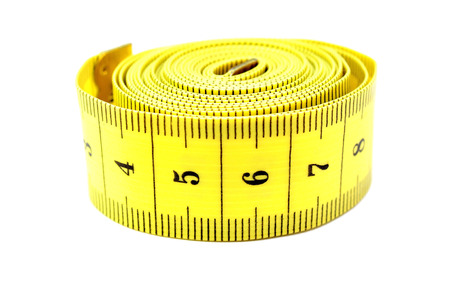 measuring tape on a white background